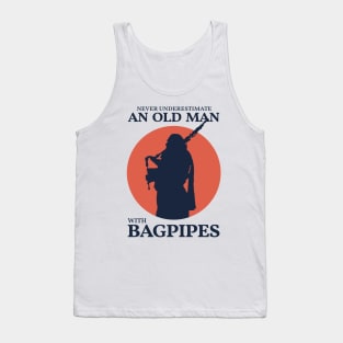 Vintage Great Scottish Highland Bagpipe Tank Top